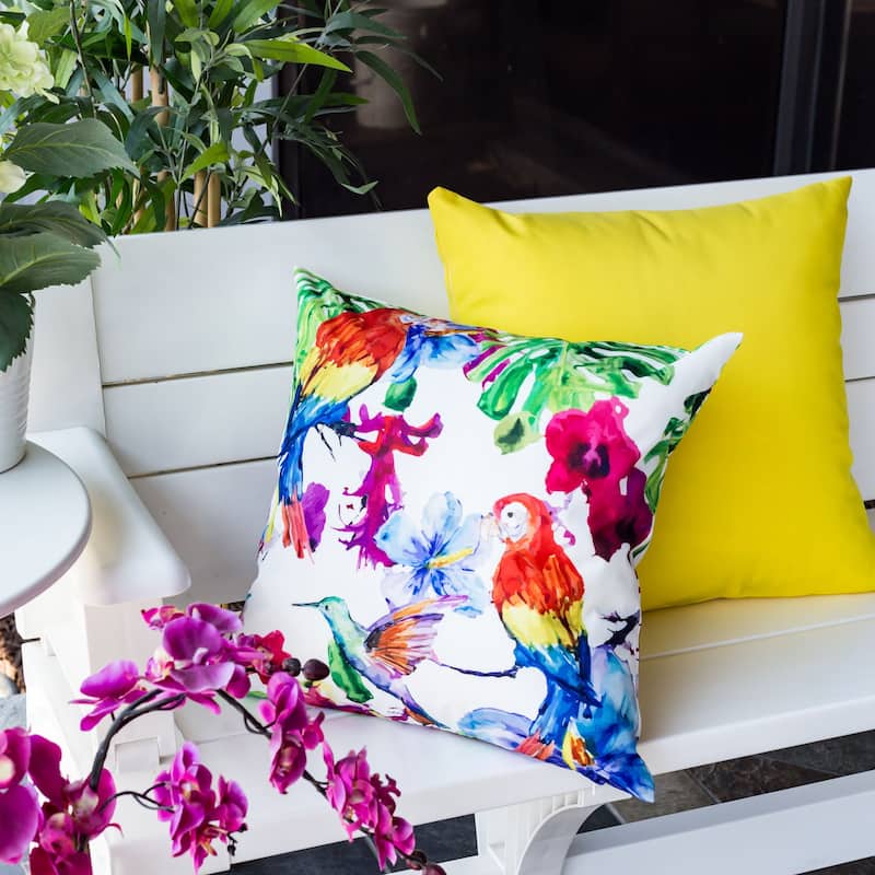 Tropical Parrot - Outdoor & Indoor Pillow
