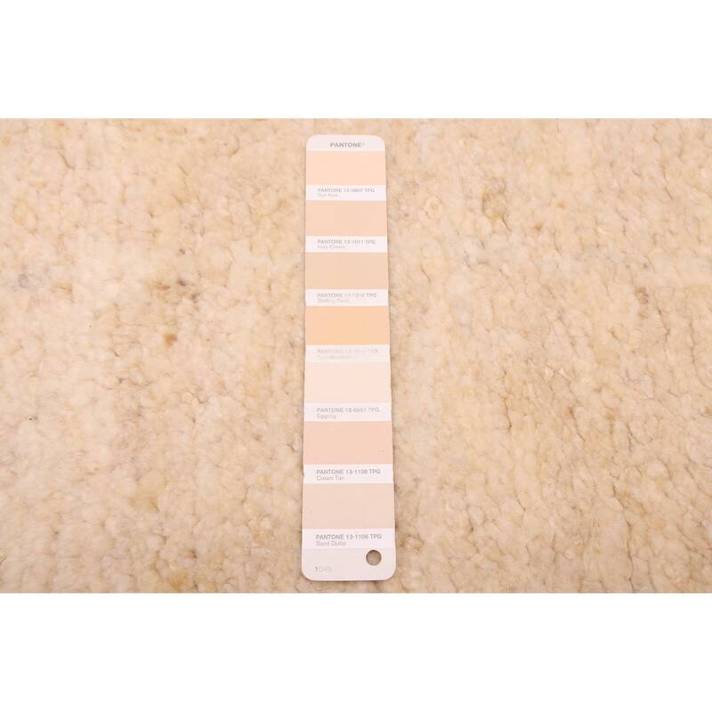 ECARPETGALLERY Hand-knotted Looma Cream Wool Rug - 8'3 x 9'7