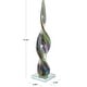 preview thumbnail 8 of 6, Multi Colored Glass Swirl Abstract Decorative Sculpture with Clear Base