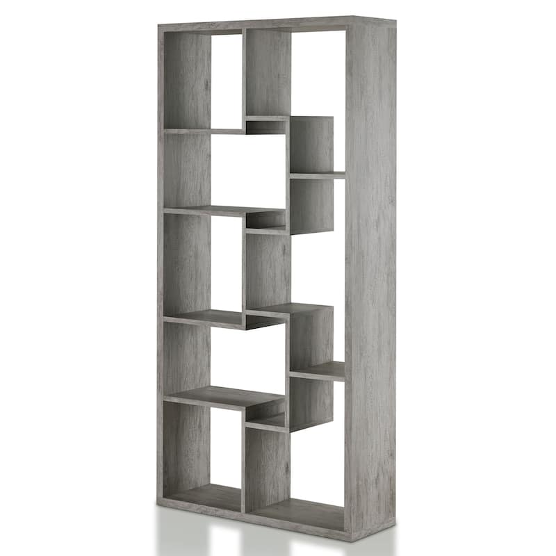 DH BASIC Modern 73-inch 8-Open Shelf Display Bookcase by Denhour