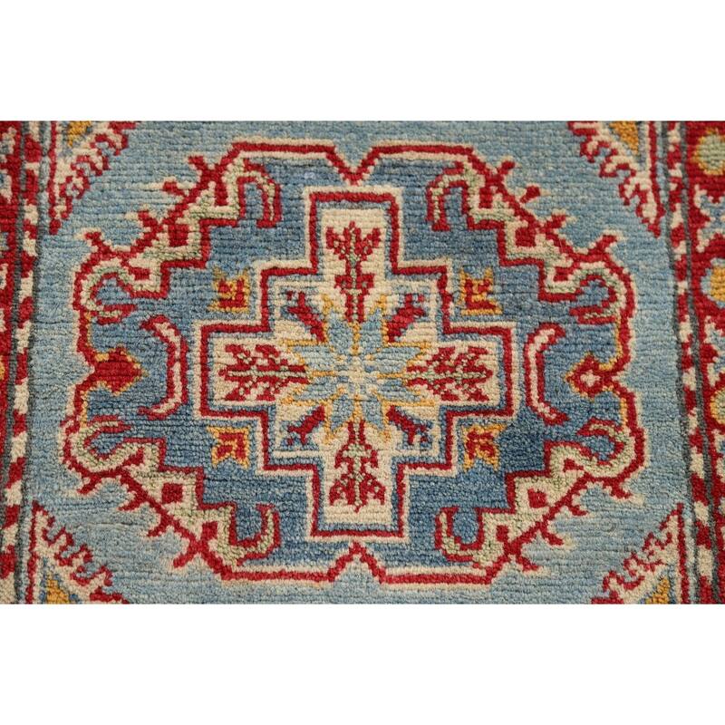 Kazak Foyer Rug Wool Hand-Knotted Wool Carpet - 2'10" x 4'3"