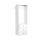preview thumbnail 1 of 15, Easy Track Elite Laminate Closet Tower Kit White