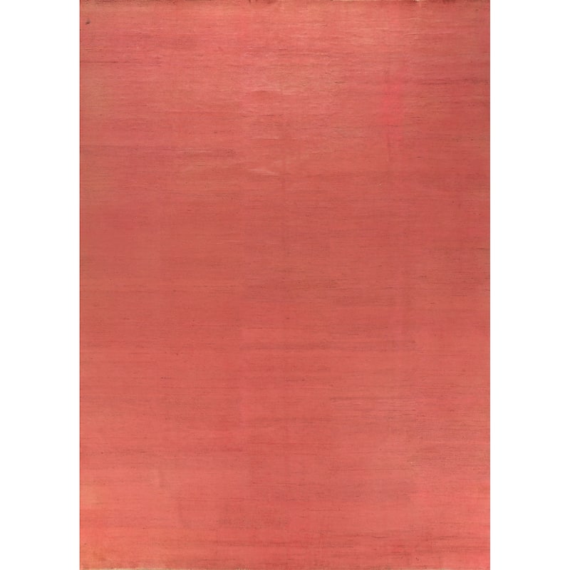 Pink Modern Gabbeh Oriental Area Rug Handmade Bedroom Wool Carpet - 9'10" x 12'8"