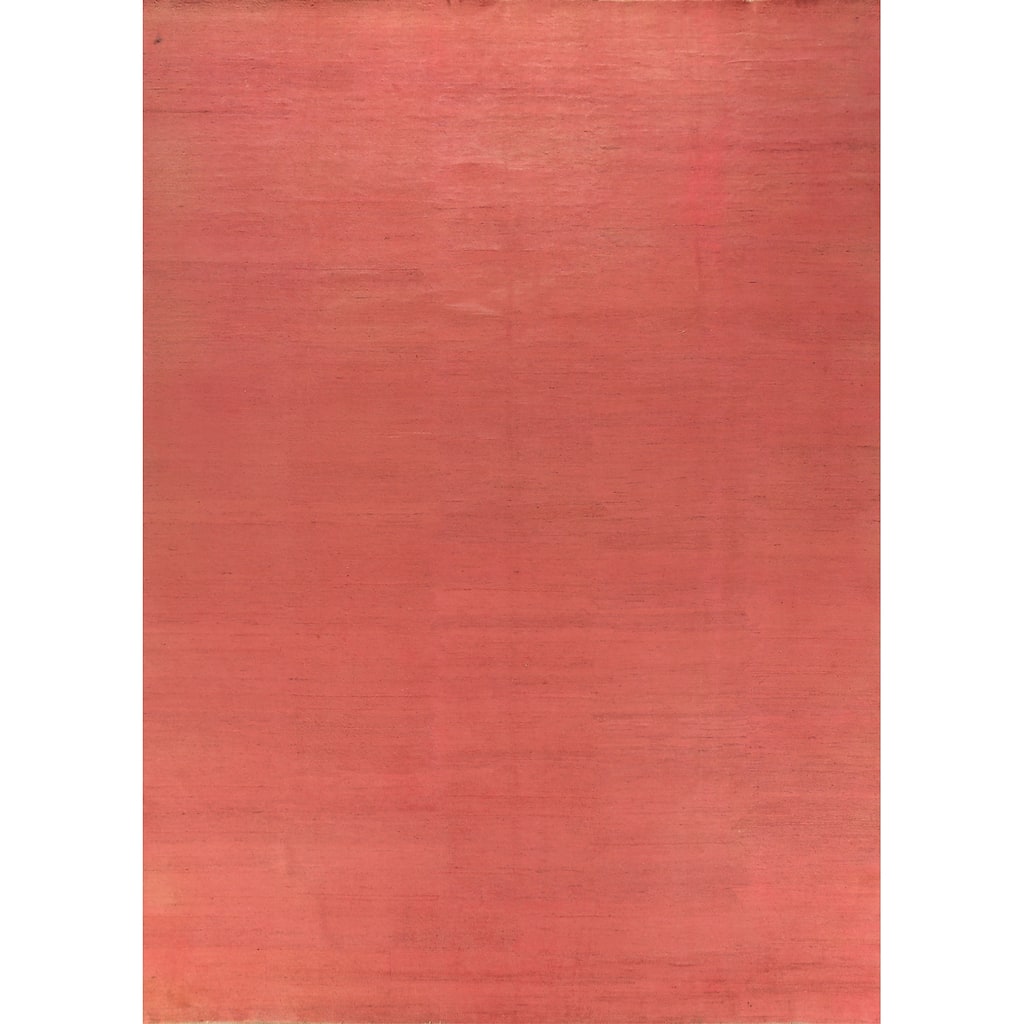 Pink Modern Gabbeh Oriental Area Rug Handmade Bedroom Wool Carpet - 9'10" x 12'8"