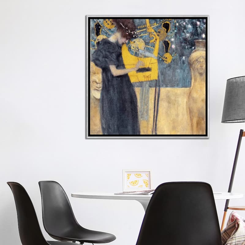 iCanvas "Musik 1895" by Gustav Klimt Framed