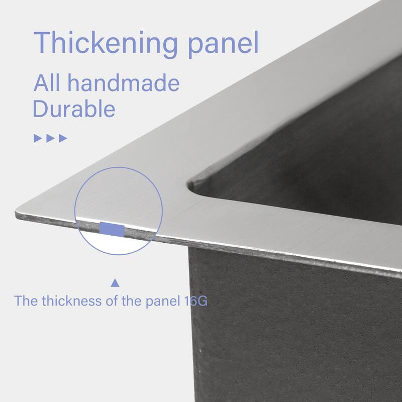 Undermount 16 Gauge Singel Bowl Stainless Steel Kitchen Sink