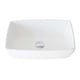 preview thumbnail 2 of 8, STYLISH 19 inch White Rectangular Porcelain Vessel Bathroom Sink - 19" x 13 3/8" x 5 3/4"