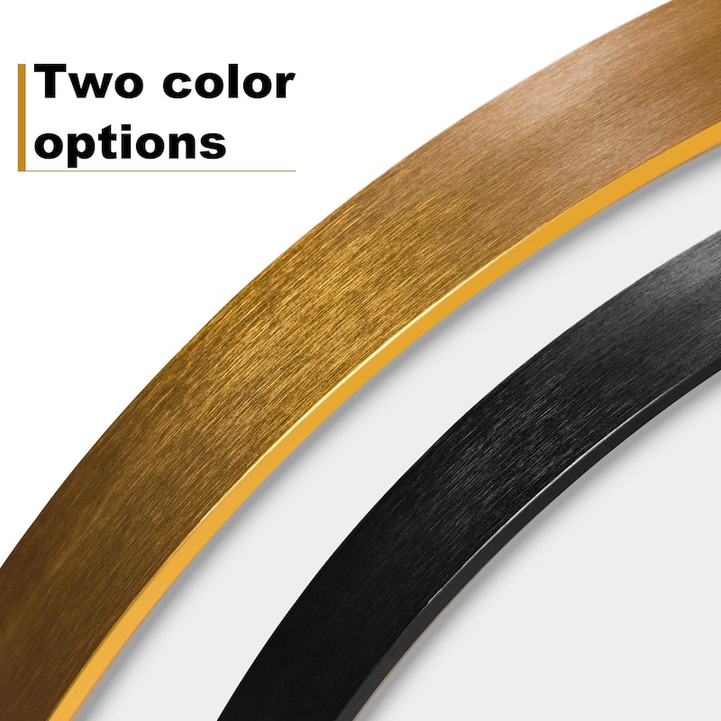 Large Round Mirror Wall Decor for Bathroom and Home, Metal Frame