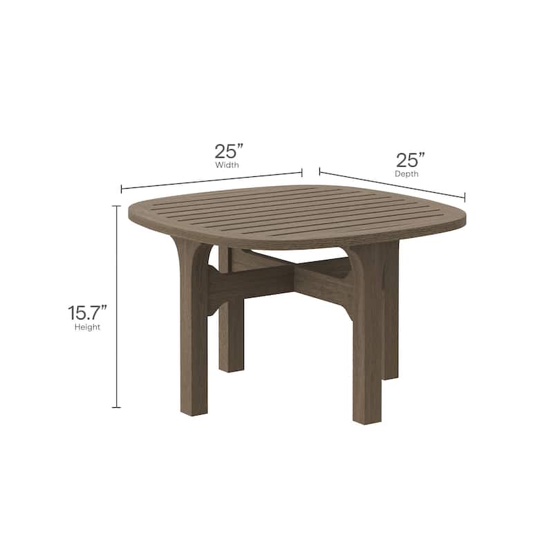 Saratoga 5-Piece Outdoor Patio Teak Wood Furniture Set