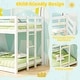 preview thumbnail 9 of 8, Costway House Bunk Bed Twin Over Twin with Built in Ladder Window & - See Details