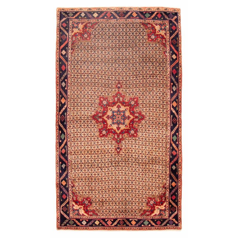ECARPETGALLERY Hand-knotted Anatolian Vintage Light Brown Wool Rug - 5'5 x 9'8 - Light Brown - 5'5 x 9'8