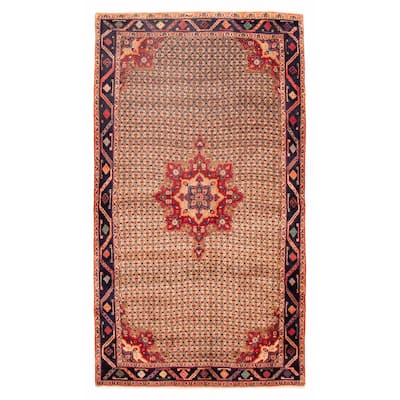 ECARPETGALLERY Hand-knotted Anatolian Vintage Light Brown Wool Rug - 5'5 x 9'8