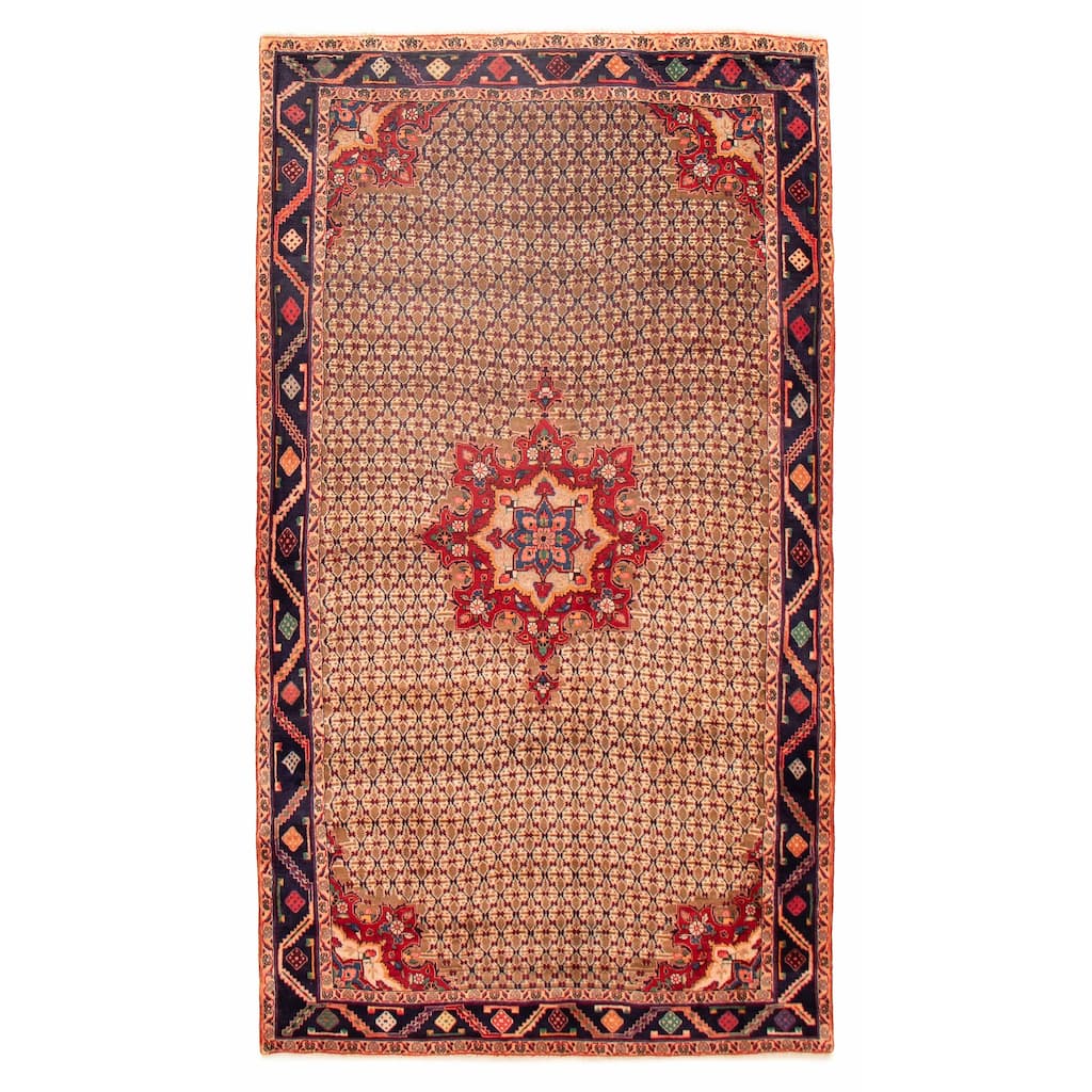 ECARPETGALLERY Hand-knotted Anatolian Vintage Light Brown Wool Rug - 5'5 x 9'8
