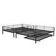 preview thumbnail 32 of 30, [Save Space or Split Into 2 Beds] Full XL Over Queen Metal Bunk Bed with Trundle
