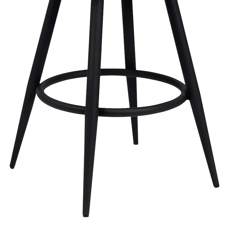 Justin Faux Leather Upholstered Bar or Counter Height Swivel Stool