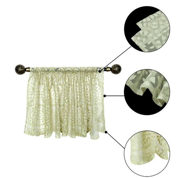 Shop Polyester Short Drapery Curtain Window Valance Green 60 Inch
