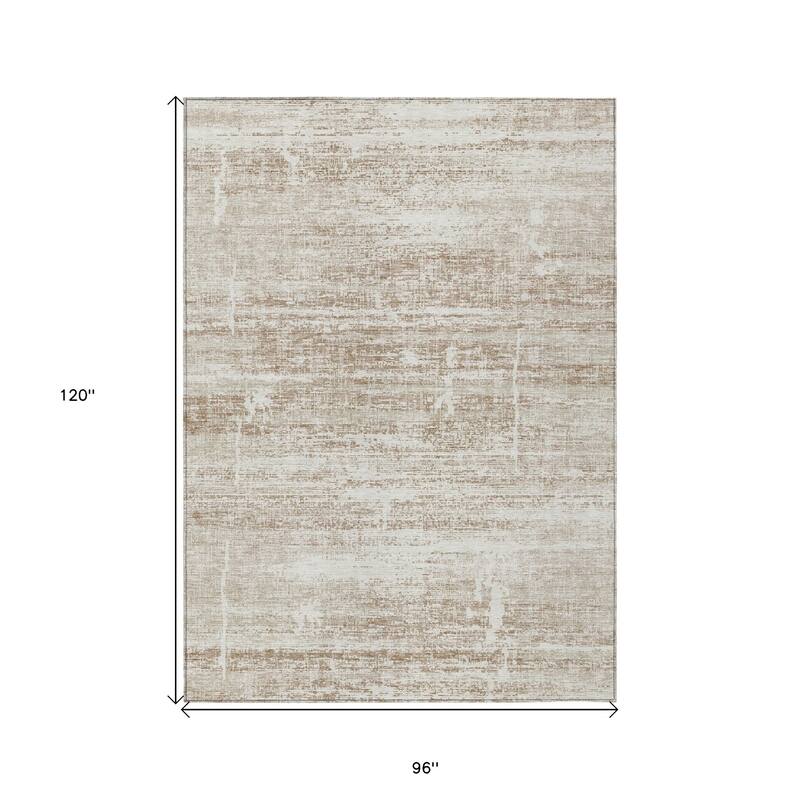 HomeRoots Abstract Transitional Rectangle Outdoor Rug