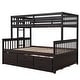 preview thumbnail 50 of 58, Twin-Over-Full Bunk Bed with Twin size Trundle and Drawers