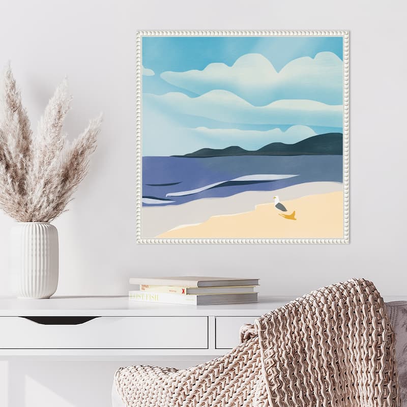 Seaside Serenity by Little Dean Framed Canvas Wall Art