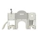 preview thumbnail 17 of 25, Kids Slide Playset Structure 9 in 1,Spaceship Set with Slide,Arch Tunnel,Ring Toss,Drawing Whiteboard,Basketball Hoop