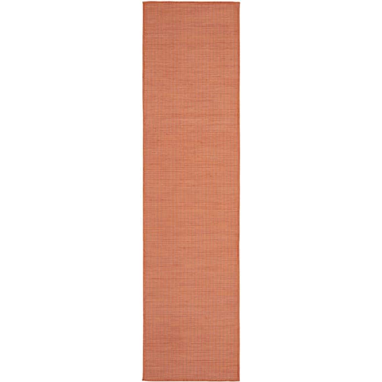 Nourison Selerno Indoor/Outdoor Solid Area Rug - 2'2"x8' - Terracotta