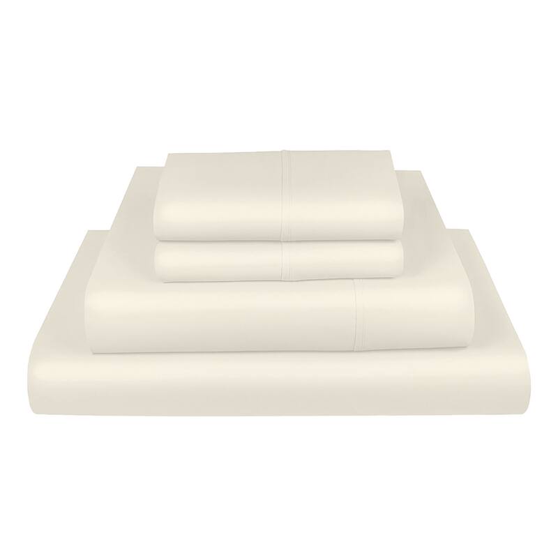 700 TC TRIBLEND Cotton Sheet Set - Queen - Ivory