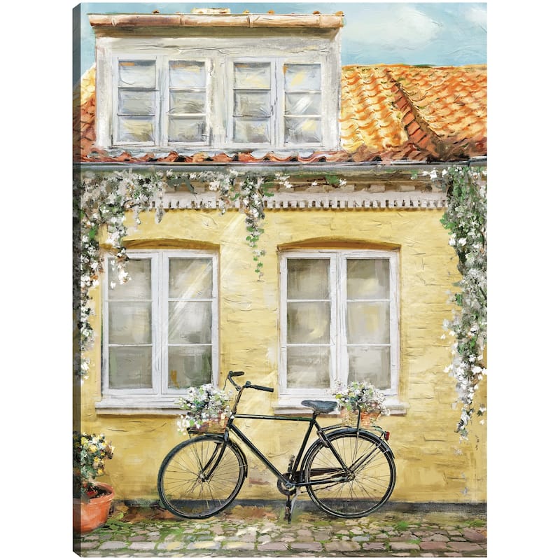 La Bicyclette By Studio Arts Canvas Art Print