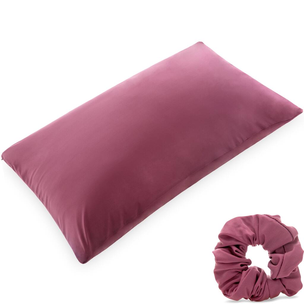 Beauty Pillow Cover Keeps Hair Tangle Free and Bonus Matched Scrunchie