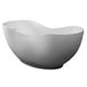 preview thumbnail 8 of 6, ALFI brand AB9949 66" White Solid Surface Smooth Resin Soaking Bathtub
