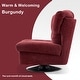 preview thumbnail 7 of 37, MCombo Swivel Accent Chair, Modern Tufted Upholstered Armless Chairs, Wide Seat Single Sofa Chair
