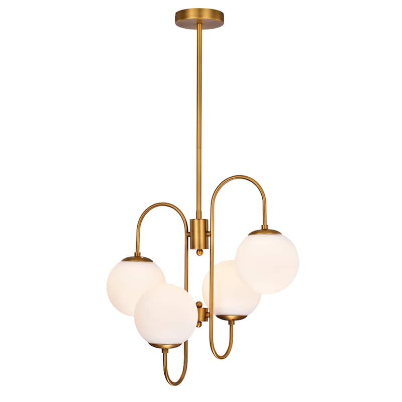 Eziz Gold 4-light Chandelier