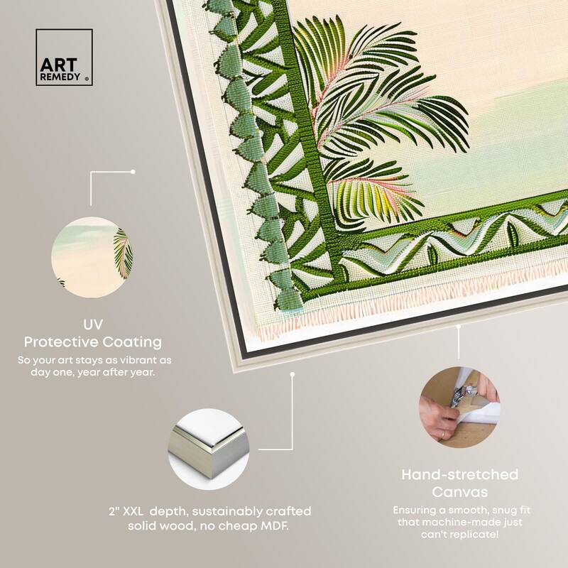 Palm View Vista Canvas by Art Remedy