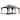 Kozyard Alexander 12'X20' Hardtop Aluminum Permanent Gazebo with a Mosquito Net and Privacy Sidewalls