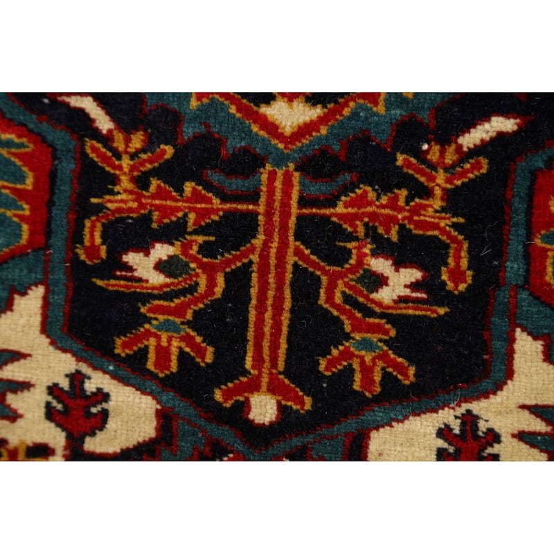 Vintage Madder Vegetable Dye Sarouk Farahan Persian Area Rug Handmade - 4'1" x 5'6"
