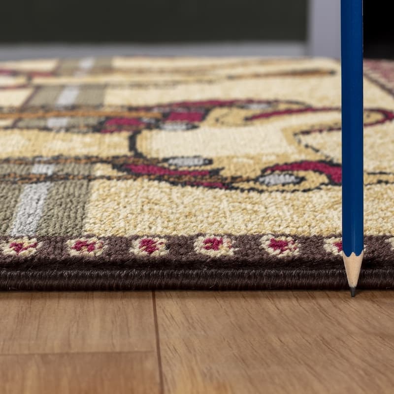 Tribes GC_YLS4009 Beige Southwest Area Rug