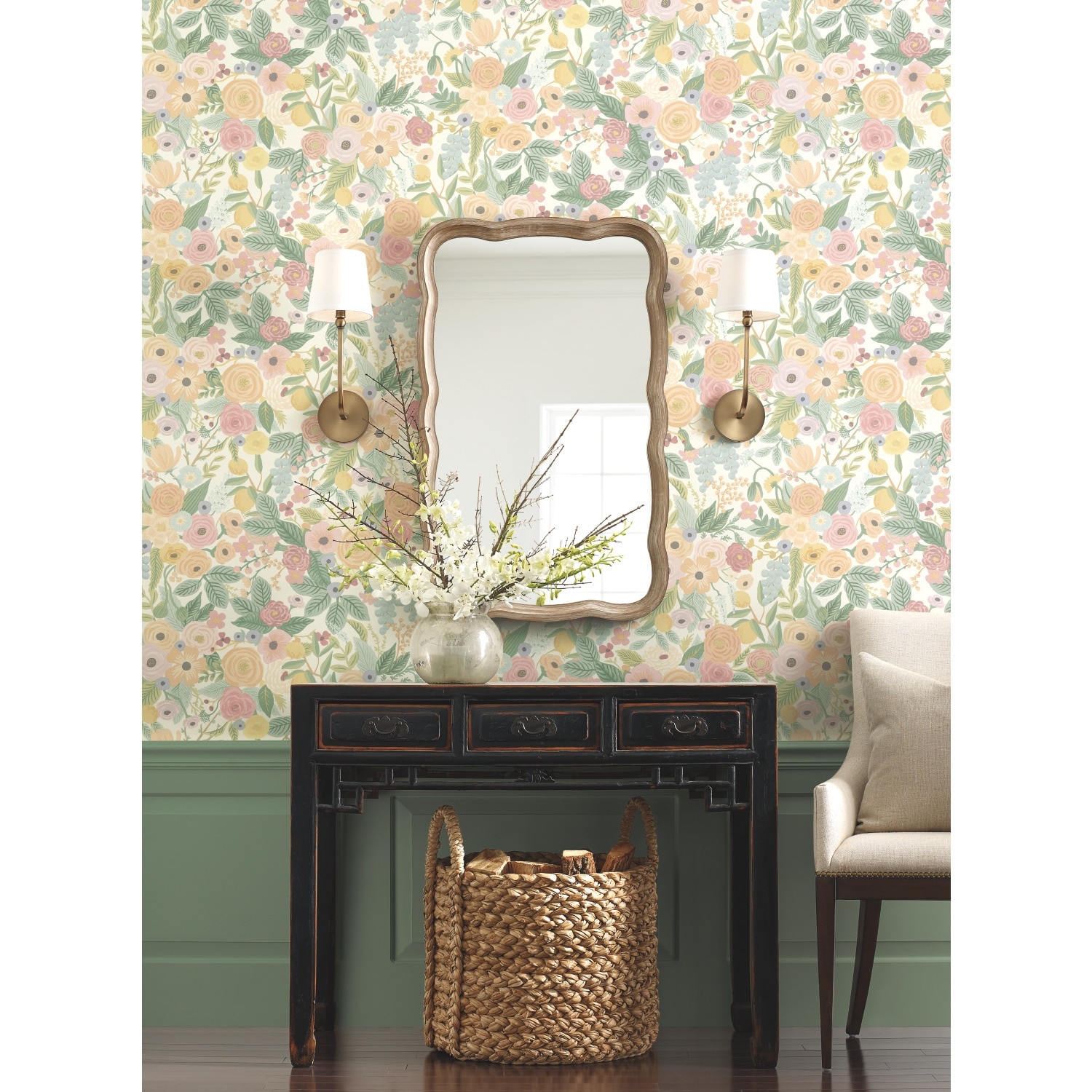 Rifle Paper Co.Garden Party Pastel Wallpaper - Bed Bath