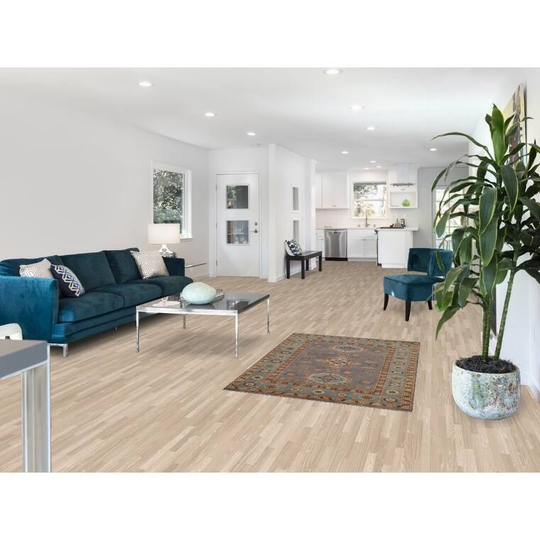 Kazak Accent Rug Hand-Knotted Oriental Wool Carpet - 3'4" x 4'10"