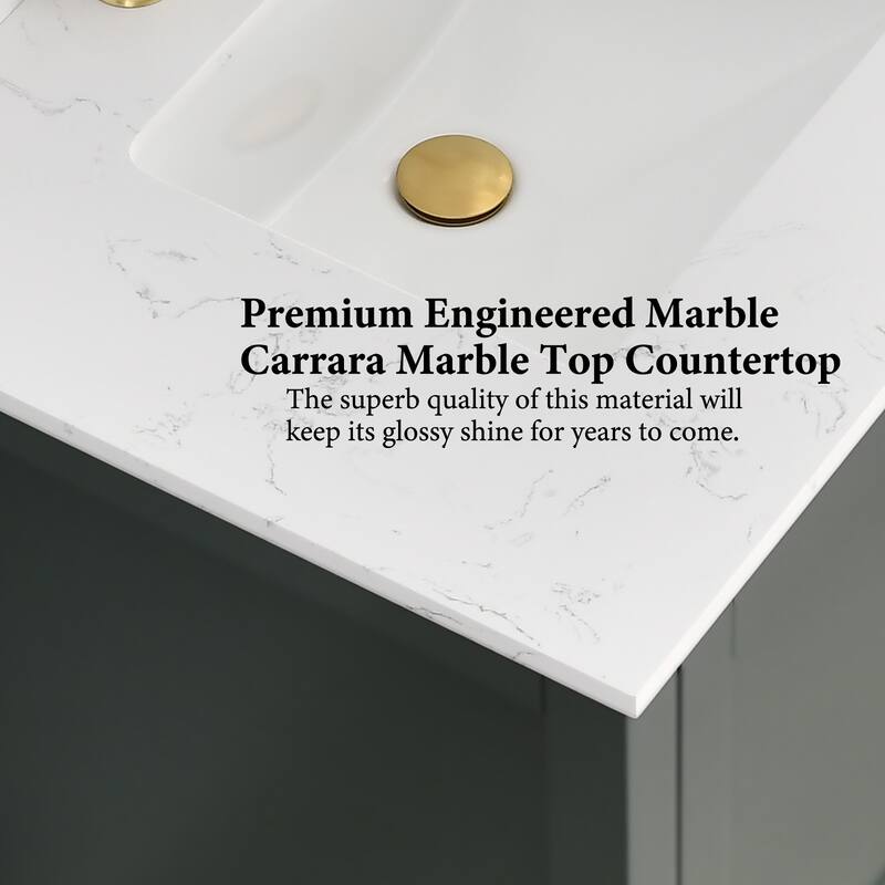 PROOX 42inch Freestanding Bathroom Vanity w Engineered Counter Top Cearmic Sink