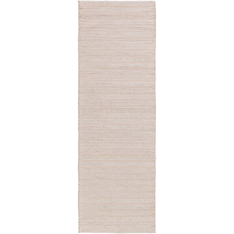 Strick & Bolton Carr Handwoven Viscose & Wool Area Rug - Off-White - 2' 6" x 8'
