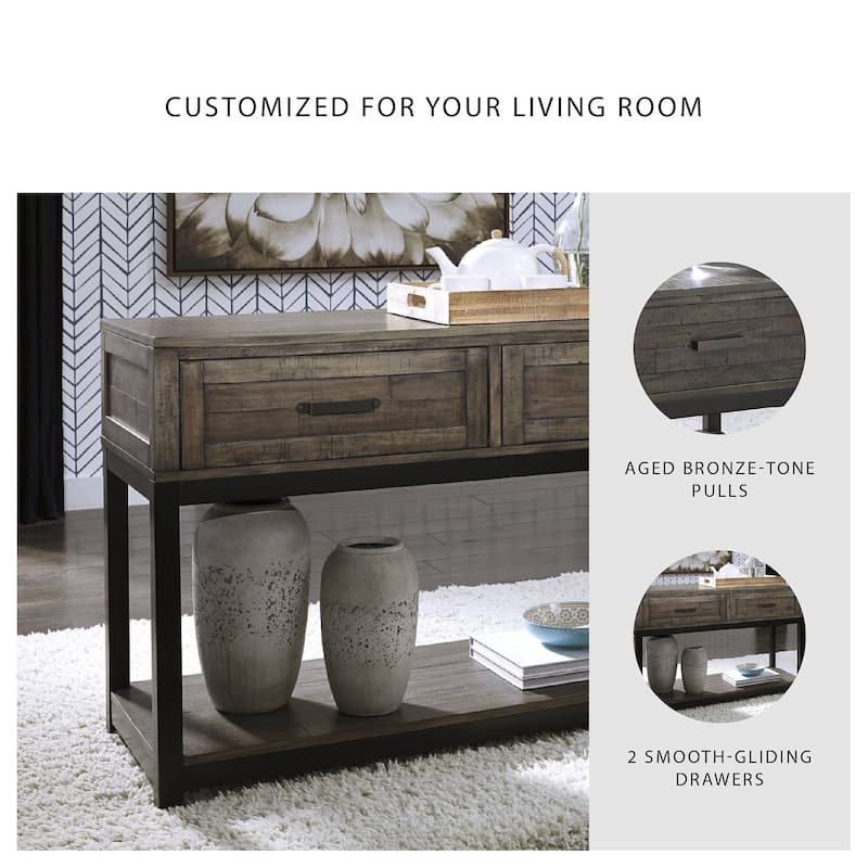 Signature Design by Ashley Denisenko Casual Sofa Table Grayish Brown