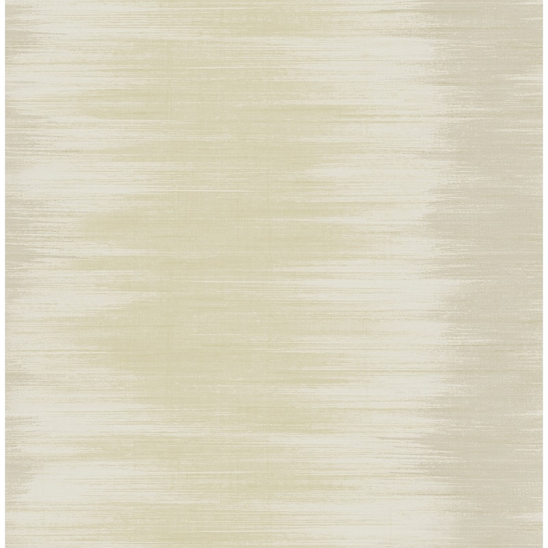 Seabrook Designs Alvena Ombre Stripe Unpasted Wallpaper - 20.5 in. W x 33 ft. L - Metallic Beige