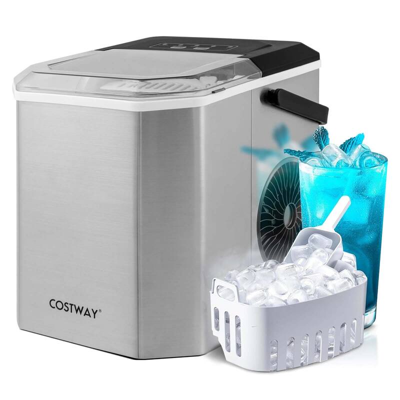 Costway Countertop Ice Maker Portable Ice Making Machine 6-13 Mins 9 - See Details