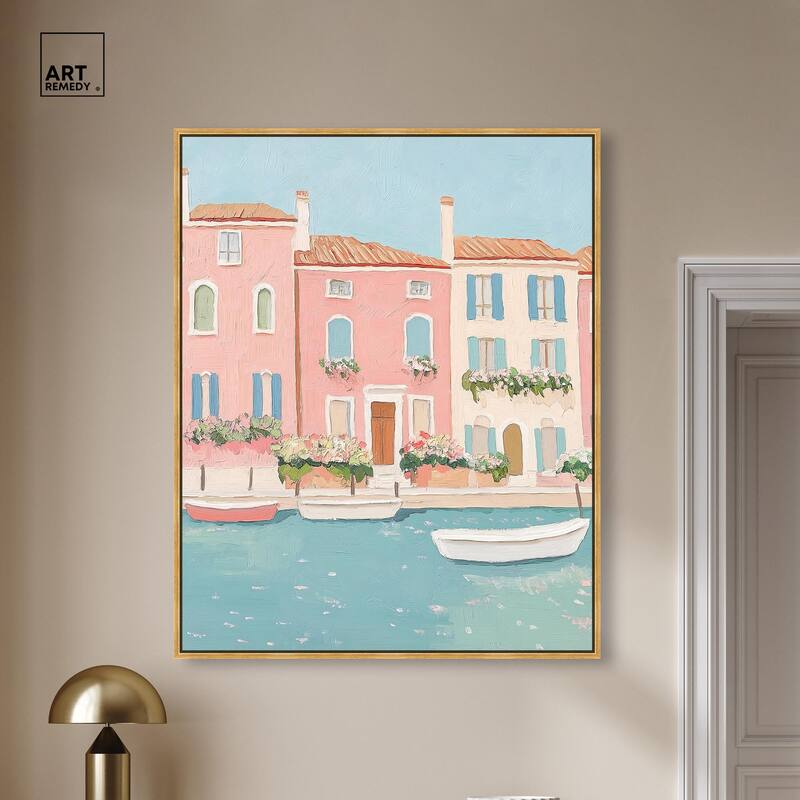 Adrift in Venice Canvas by Art Remedy