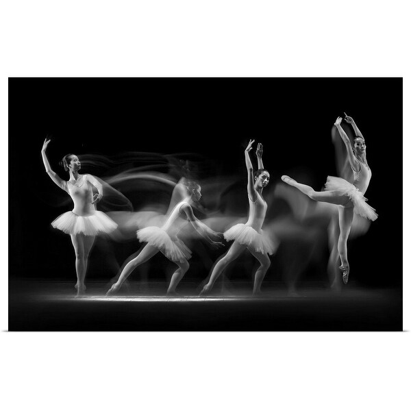 "Ballerina Art Wave" Poster Print