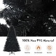 preview thumbnail 9 of 8, Gymax 7 FT Pre-lit Black Halloween Tree Artificial Hinged Christmas - See Details