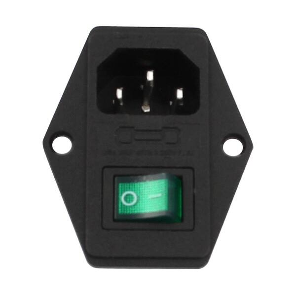 AC 250V 15A IEC320 C14 Inlet Plug Socket Boat Rocker Switch w Fuse ...