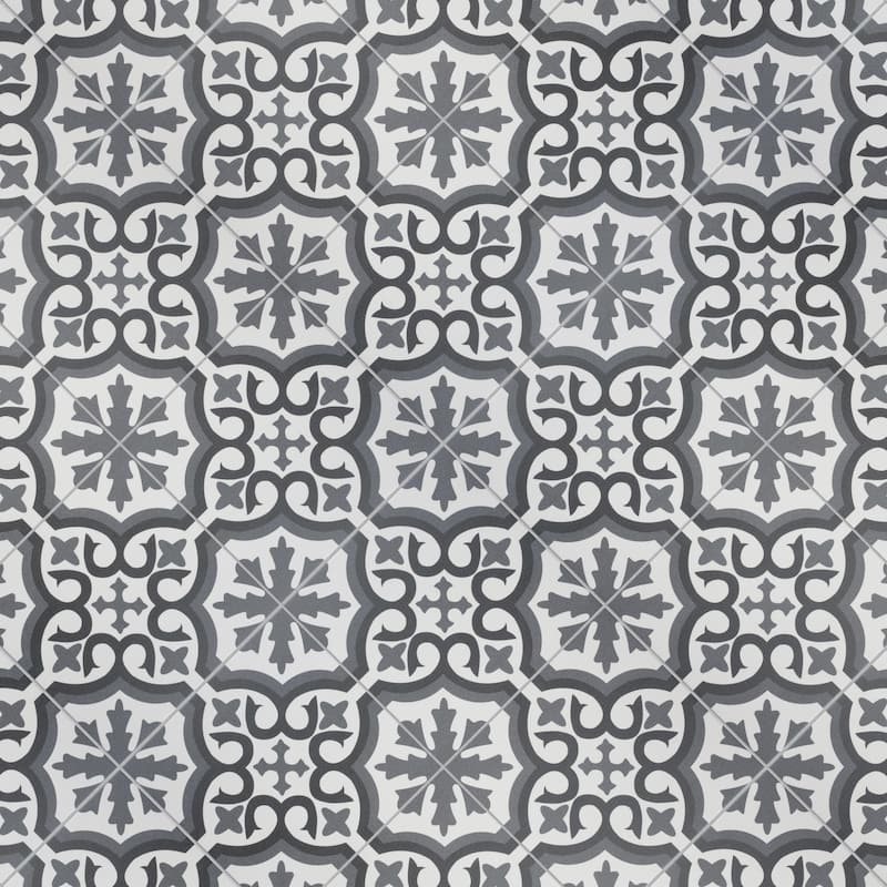Merola Tile Berkeley Essence Grey 17-3/4" x 17-3/4" Porcelain Floor and Wall Tile