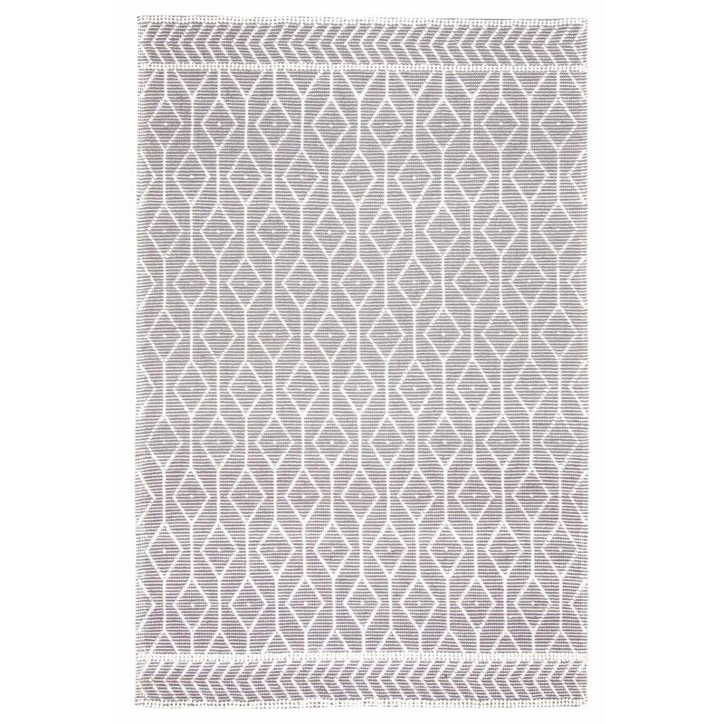 ECARPETGALLERY Braid weave Sienna Grey Wool Rug - 6'2 x 9'3 - Dark Grey - 6'2 x 9'3