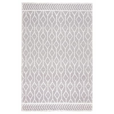 ECARPETGALLERY Braid weave Sienna Grey Wool Rug - 6'2 x 9'3
