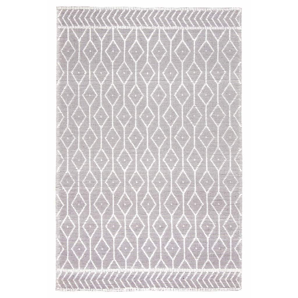 ECARPETGALLERY Braid weave Sienna Grey Wool Rug - 6'2 x 9'3